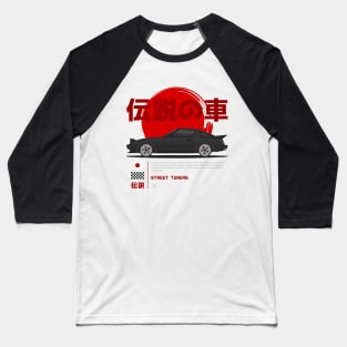 Midnight Racer Black RX 7 FB JDM Baseball T-Shirt